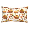 thumbnail image 1 of Balery Thanksgiving With Turkey Funda de Cojín Estampada, Regalos para Mujeres, Regalos de Amor para Ella, Regalos para Novia o Esposa, Funda de Almohada-14"x20", 1 of 6