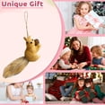 thumbnail image 2 of ChicYu Artificial Squirrels Creatives Ornament Christmas Tree Decoration Desktop Small Doll Decoration Cute Squirrels Shape Fits Christmas, 2 of 5