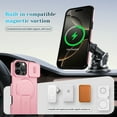 thumbnail image 6 of TECH CIRCLE For iPhone 16 Pro Max PC+TPU Case with Sliding Camera Cover, Magnetic Wireless Charging, Adjustable Kickstand, Rugged Anti-Scratch Shockproof Heavy Duty Cover,Pink, 6 of 10