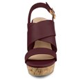 thumbnail image 2 of Women's Platform Heels Ankle Strap Wedges Sandals, 2 of 6