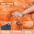 thumbnail image 6 of Socofuz Fluffy Area Rugs for Living Room,4x6 Shag Rectangular Carpets for Bedroom Tie-dye Orange, 6 of 7