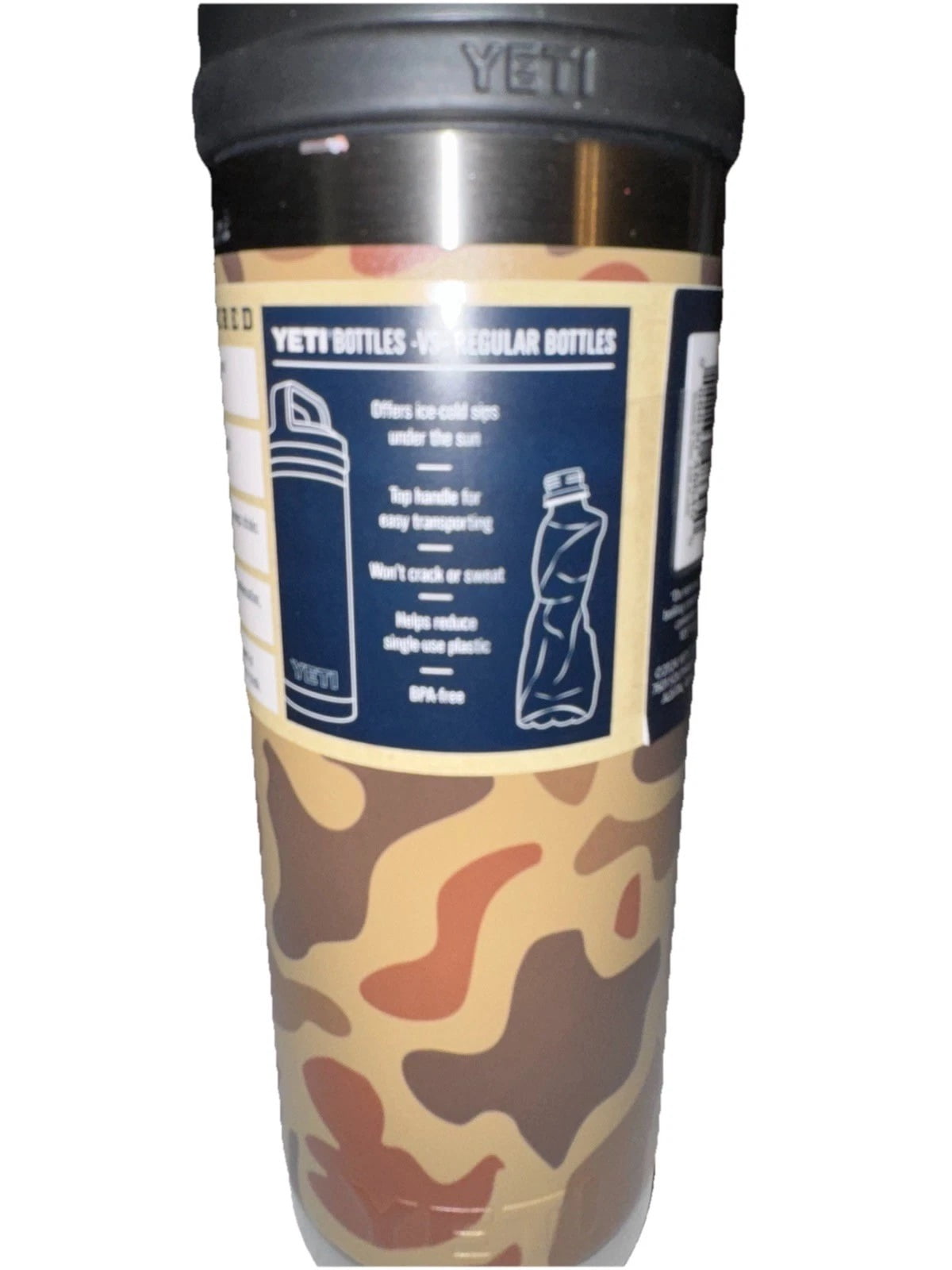 YETI Rambler Wetlands Camo 18 oz Bottle w/ Chug Cap New - Walmart.com