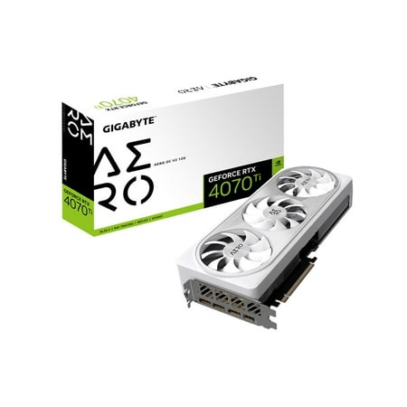 GIGABYTE - NVIDIA GeForce RTX 4070 Ti AERO OC V2 12GB GDDR6X PCI Express 4.0 Graphics Card - White