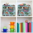 thumbnail image 6 of Storage Basket Summer Skeleton Foldable Canvas Laundry Baskets Bin Waterproof Inner Layer with Sturdy Handles for Toy Nursery Blanket Clothes 2 Pack Home Decor, 6 of 7