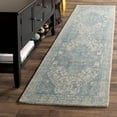 thumbnail image 3 of SAFAVIEH Restoration Vintage Donette Geometric Area Rug, Ivory/Turquoise, 2' x 3', 3 of 10