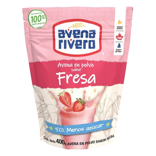 Avena Avena Rivero en polvo sabor fresa 400 g