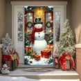 thumbnail image 4 of Elastic Christmas Door Cover For Wall And Front Porch Decor, Large Holiday Themed Fabric Banner For Seasonal Party And Home Celebration Displays, 4 of 6