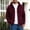 Wine, variant on Fengqque Men's Hooded Color‑Block Jacket Drawstring Full Zip Long Sleeve Casual Outerwear with Chest Pockets White XL