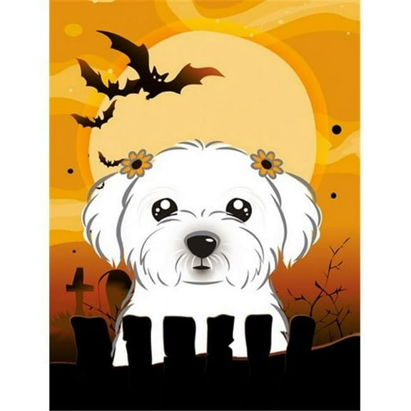 Halloween Maltese Flag Garden Size