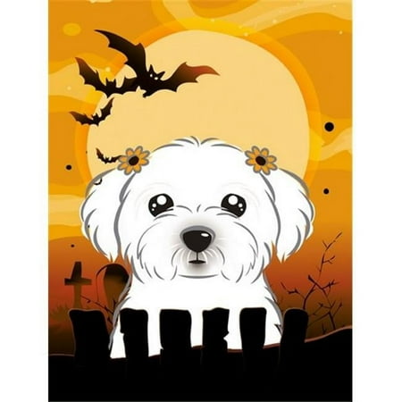 Halloween Maltese Flag Canvas House Size