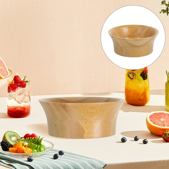 FRCOLOR Salad Bowl Bamboo Bowl Salad soup Bowl Salad Bowl Serving Bowl Food Container