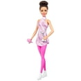 thumbnail image 6 of Barbie Careers Figure Skater Doll & Accessories, Brunette in Removable Skate Outfit with Trophy, 6 of 7