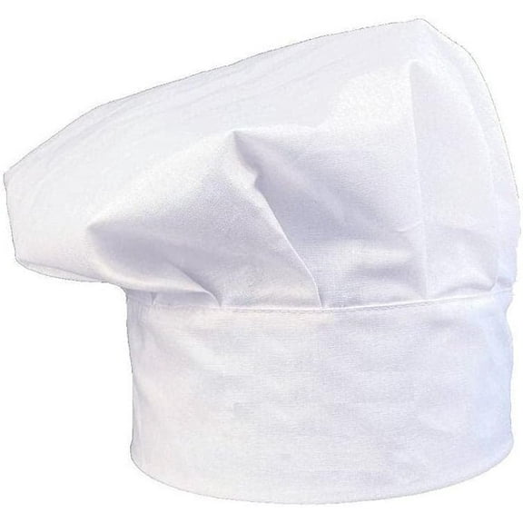 Cooking Chef Cap Chef Hat Adjustable Closure Chef Hat Kitchen Cotton Baker Hat Home Hotel Restaurant Use Gift White