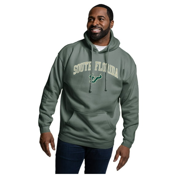 Men's-League Collegiate Wear Green South Florida Bulls Essentials 2.0 Fleece Pullover Hoodie