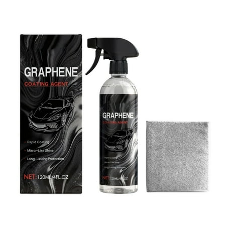 BAOPAI 4 fl oz Graphene Coating Agent for Automotive Paint Protection - Hydrophobic UV Resistant Easy to Apply Professional Grade DIY Car Care