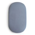 thumbnail image 2 of Mushie Extra Soft Cotton Muslin Bassinet Sheet - Tradewinds, 2 of 4