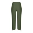 thumbnail image 6 of XINPING Mens Casual Dress Pants Big and Tall Athletic Fit Cargo Casual Pants Breathable Cotton Loose Fit Summer Beach Yoga Trousers, 6 of 7