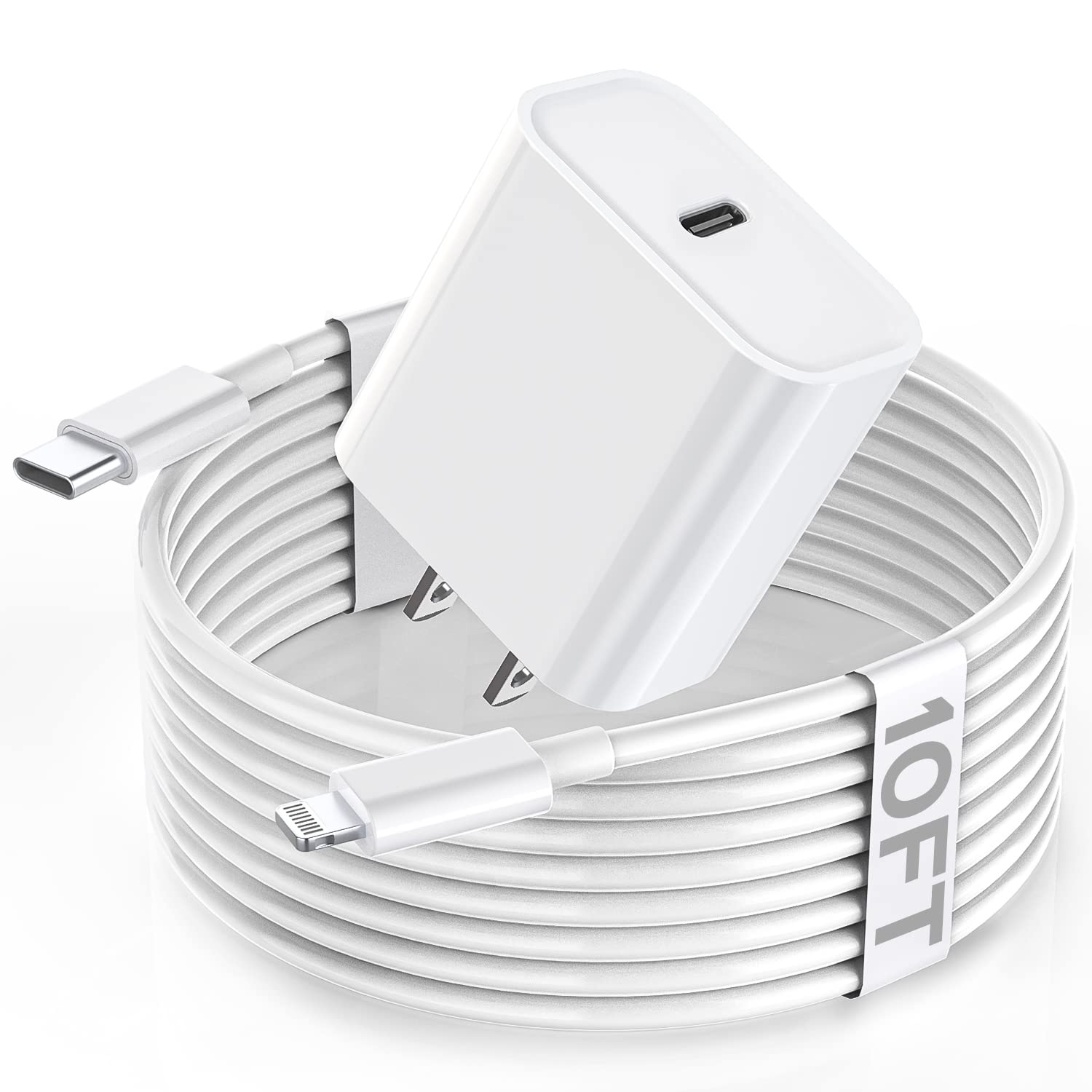 Apple Fast Charger 10FT Extra Long Fast IPhone Charger Apple MFi 