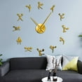 thumbnail image 2 of Cheerleader Dancing Silhouette 3D DIY Acrylic Wall Clock Cheer Team Girls Cheerleading Wall Art Female Room Decor Wall Watch(Black,37inch), 2 of 9
