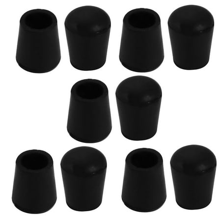 Round Rubber Feet - 10Pcs Chair Leg Caps Rubber Round Furniture Feet Covers 10mm Inner Dia