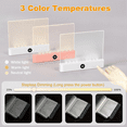 thumbnail image 5 of Book Light, Rechargeable Clear LED Flat Reading Light with 3 Colors & Timer, Plate Lamp Book Full Page Light White,1 x Book Light,White, 5 of 7