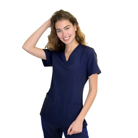 

Women s Medical Nursing Scrub Top GT Performance-Navy-Small