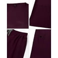 thumbnail image 4 of Nurse Scrub for Women Set V-Neck Top & Jogger Scrub Pants Medical Uniform Scrubs Suit for Women Burgundy S, 4 of 6