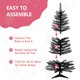 thumbnail image 4 of Árbol de Navidad con forma de ojo de sanguijuela negra de 4 pies con luces, 4 of 6
