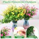 thumbnail image 4 of Flores artificiales Dexpinzo, 20 paquetes, resistentes a los rayos UV para exteriores, 4 of 7
