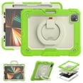thumbnail image 2 of Dteck Case for iPad Air 5th/4th Gen 10.9-inch 2022/2020,iPad Pro 11-inch 2021/2020/2018 Case,Shockproof Rubber Hybrid Handle Kickstand Heavy Duty Cover with Screen Preotector,Lime, 2 of 9