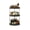 Black, variant on 3 Tier Corner Spice Rack Organizer Shelf for Kitchen Bathroom