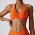 thumbnail image 1 of Sujetador de Yoga para mujer, alta resistencia, recogido, a prueba de golpes, cuello colgante, parte de atrás bonita, ropa interior deportiva, Top de secado rápido para correr y gimnasio, 1 of 5