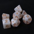 thumbnail image 3 of 7x Black Sided Dice D4 D6 D8 D10 D12 D20 Rpg Poly Game Set, 3 of 4