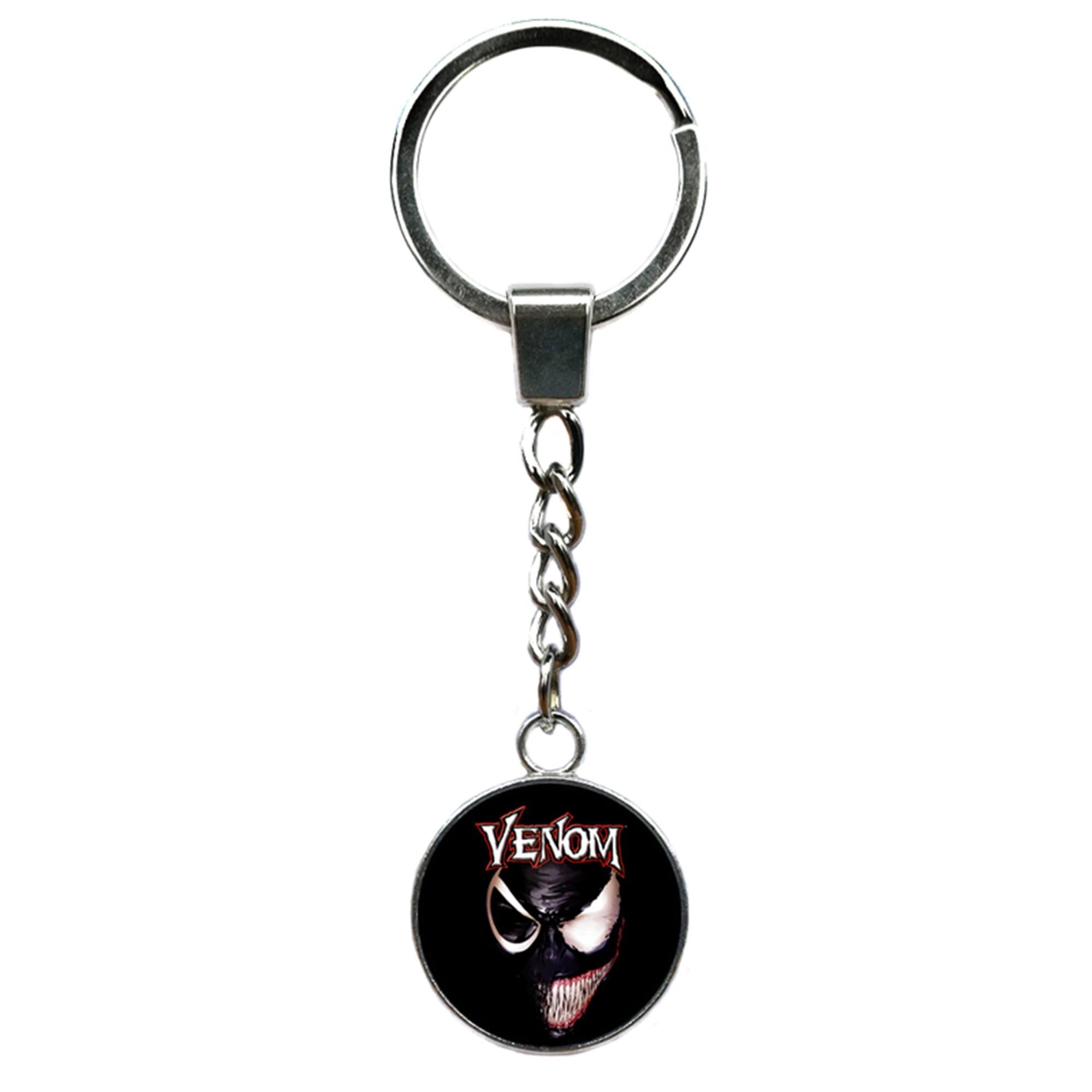 Venom venom surrounding sea king harpoon keychain spiderman metal car keychain 
