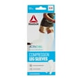 thumbnail image 5 of Reebok Delta ActivChill Compression Leg Sleeves, S/M - L/XL, White, Cooling, Anti-Slip Silicone, Unisex, 2 Pack, 5 of 6