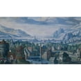 thumbnail image 2 of Jacob Savery the Elder 18x12 Gold Ornate Wood Frame and Double Matted Museum Art Print Titled - Landscape with the Story of Jephthah's Daughter (1580 - 1589), 2 of 4