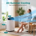 thumbnail image 2 of SereneLife SLPAC10 - Portable Air Conditioner - Compact Home A/C Cooling Unit with Built-in Dehumidifier & Fan Modes, Includes Window Mount Kit (10,000 BTU), 2 of 8