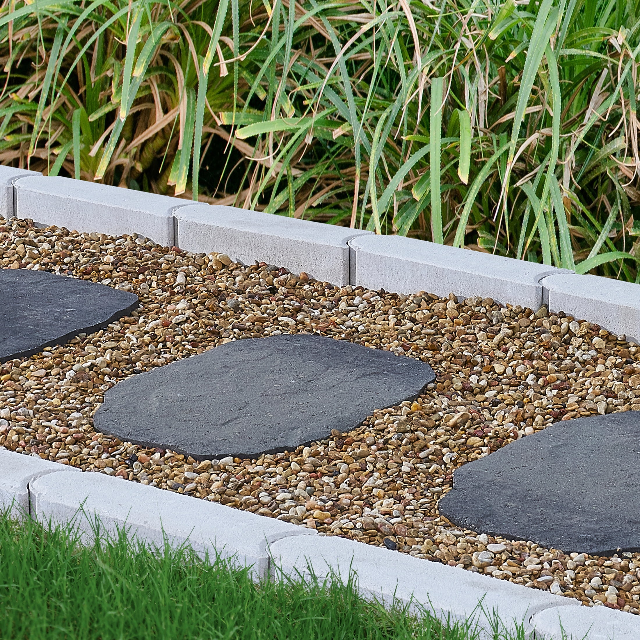 Pavestone 12" x 16" Caprezzo Chicago Blend (Grey/Charcoal) Concrete Stepping Stone
