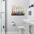 thumbnail image 2 of Musical Guitar Wall Art Colorful Rock Guitar God Says You Are Canvas Wall Decor Cool Rock Music Painting Prints Framed Artwork Decor for Bathroom Bedroom Living Room 12"x16", 2 of 6