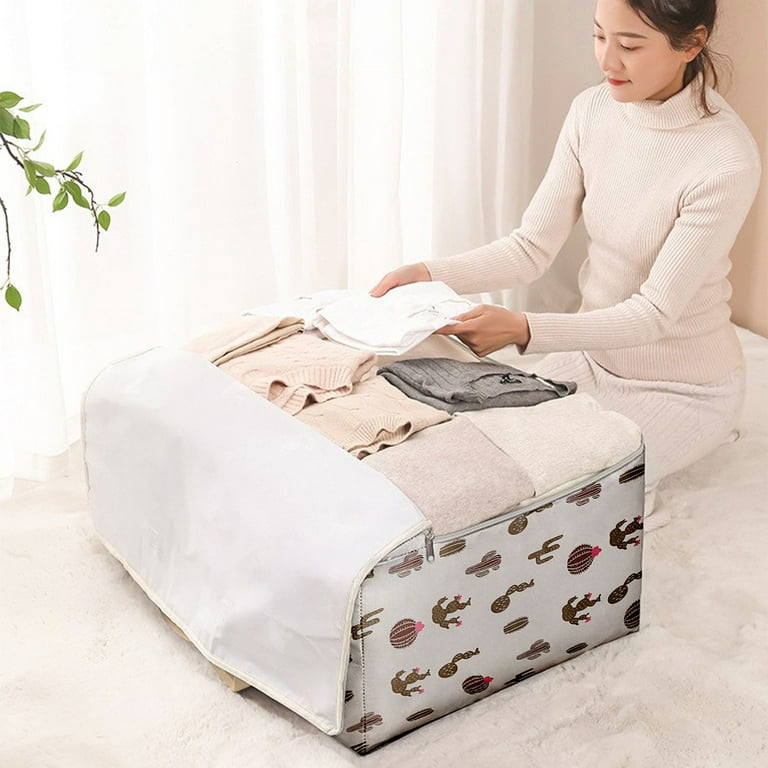 Moocorvic Comforter Storage Bag, Large Storage Bags for Comforters and  Blankets Bedding Storage Non-woven Pillow Storage 