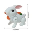 thumbnail image 4 of Mjers Hopping Rabbit with Carrot Interactive Electronic Pet Plush Bunny Toy with Sounds and Movements Animated Walking Gift for Boys Girls Birthday, The Gift for New Year Easter Valentine, 4 of 6