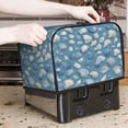 thumbnail image 2 of Toaster Cover For 2 Or 4 Slice, Two Or Four Slice Toaster Hood Dust-Proof Cover For Kitchen Washable Small Appliance Blue Seashell, 2 of 5