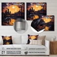 thumbnail image 4 of Designart "Harlem Renaissance Reflections Painting II" Pointillism Metal Wall Decor, 4 of 5