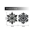 thumbnail image 3 of 12 PCS Black Plastic Snowflake Ornaments for Christmas Tree Decorations, 4 Inch Plastic Snowflake Ornaments for Winter Wonderland Party Decorations, 3 of 6
