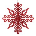 thumbnail image 1 of Vickerman M187303 6 in. Red 3D Glitter Snowflake Christmas Ornament  3 per Bag, 1 of 1