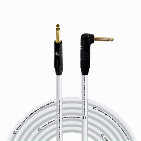 Coluber Cable 1/4" TS Male to Right Angle 1/4" TS 3-Pin Microphone Connector