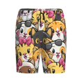 thumbnail image 3 of Picia Cute Cat Cartoon Pajama Shorts for Men, Men's Pajama Bottoms, Sleepwear,Short Pajama Pants-XX-Large, 3 of 9