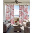 thumbnail image 6 of Pink Coastal Shell Blackout Curtains for Bedroom Living Room Darkening Curtains 84 Inch Length 2 Panels Set Nautical Ocean Summer Beach Sea Window Curtain Window Treatment Grommet Drapes 42"x84", 6 of 9
