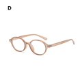 thumbnail image 1 of Gafas retro ovaladas con montura antiluz azul, estilo coreano, modernas, estilo literario retro, planas, para mujer, 1 of 7