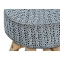 thumbnail image 6 of Grey Velvet Foot Stool / Comfortable and Versatile in Living Room, 6 of 7